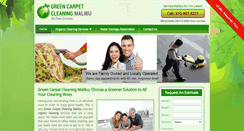 Desktop Screenshot of greencarpetcleaningmalibu.com