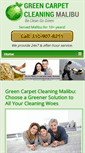 Mobile Screenshot of greencarpetcleaningmalibu.com