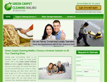 Tablet Screenshot of greencarpetcleaningmalibu.com